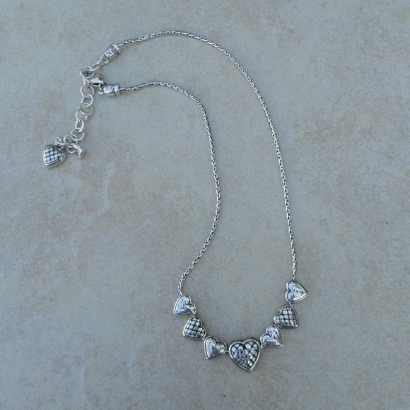 Brighton Jewelry - Brighton Enchanted Hearts Silver Retired Necklace